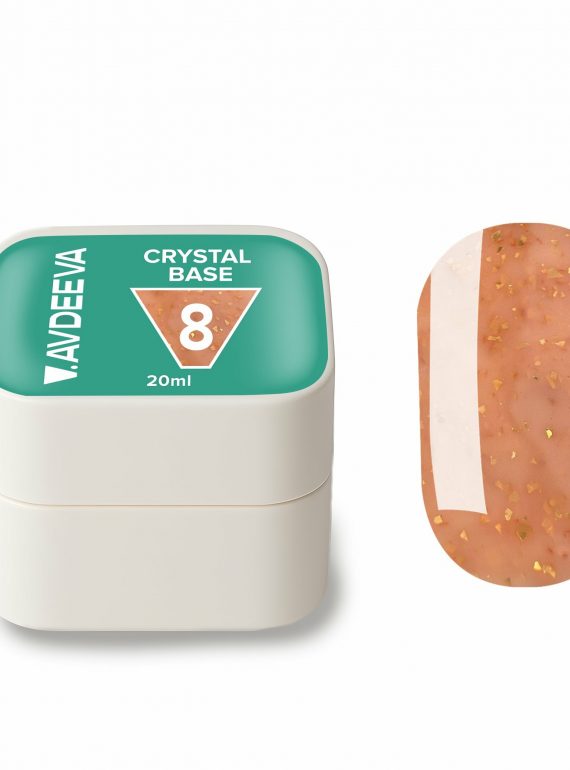 Камуфлююча база V.AVDEEVA Crystal Base №8 персикова, 20 мл